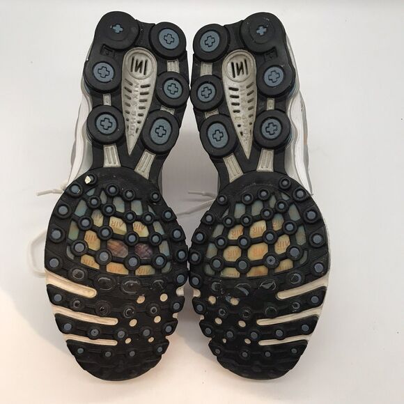 Nike Air Zoom Shox 2:45 Running Shoe Women's  7 Orange Blue Mesh Low Top Lace Up - Picture 8 of 12